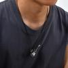 Fashion Punk Guitar Pick Pendant Necklace for Men Stainless Steel Guitar Charm Necklace Rock Hip-hop Jewelry Gift