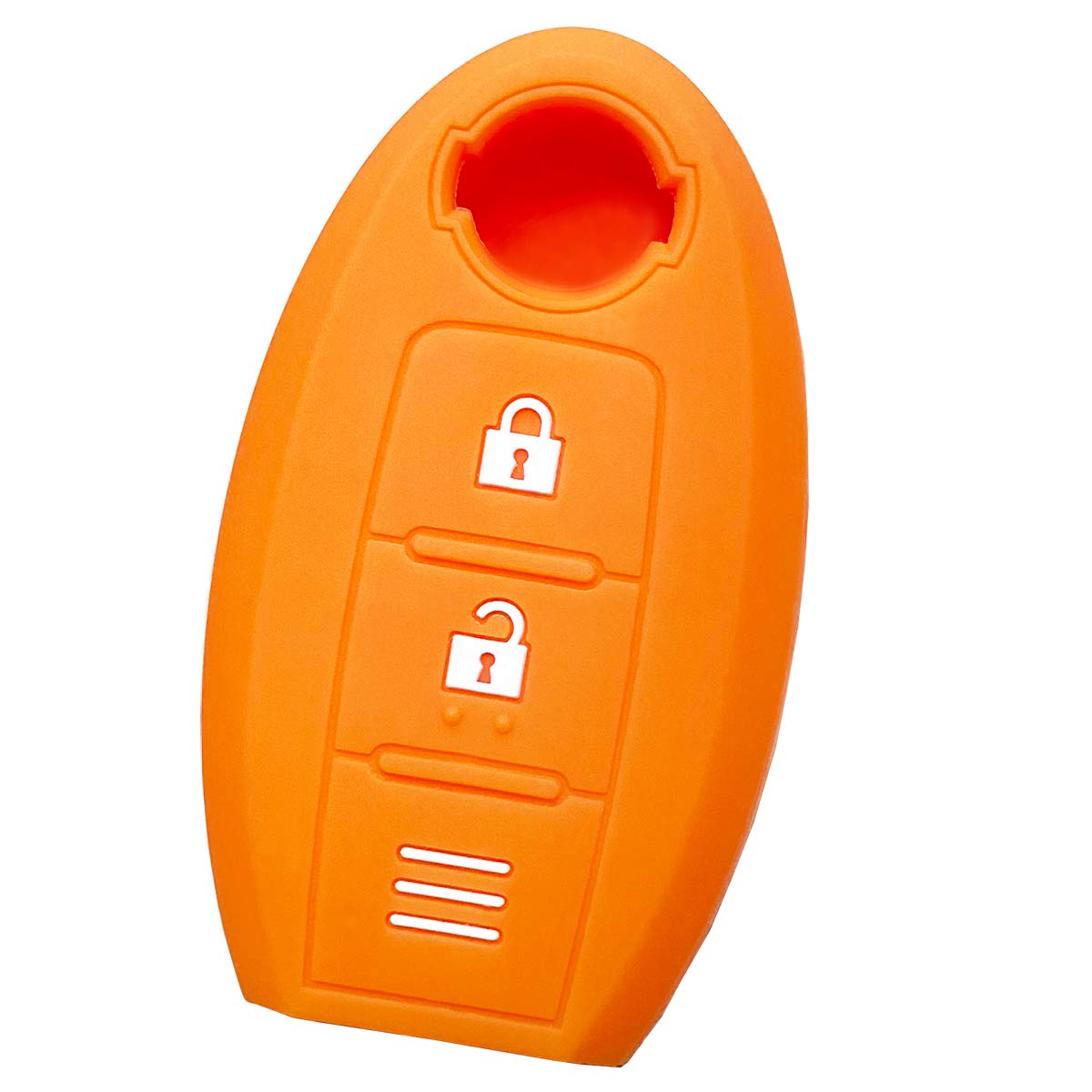 

[IKT] Silicone Cover for Nissan Car Intelligent Key 2 Buttons Orange / Notebook / оранжевый