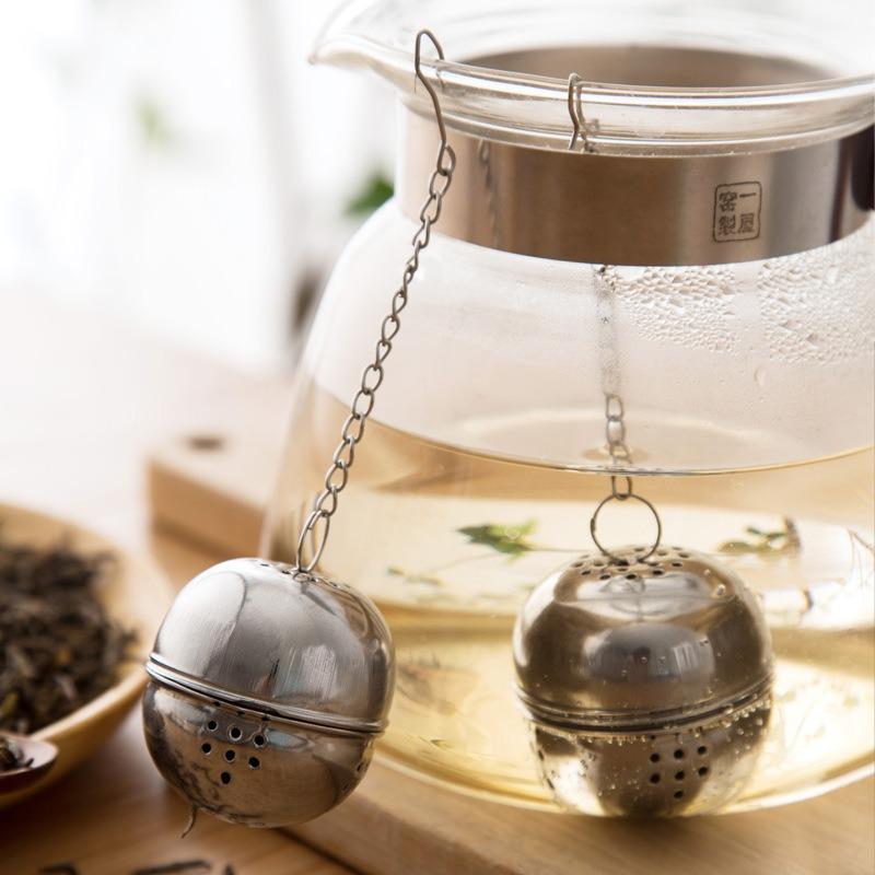 Ball Shape Tea Infuser Sphere Mesh Tea Strainer Coffee Herb Spice Filter Diffuser Loose Spices Kitchen Gadget Stainless Steel