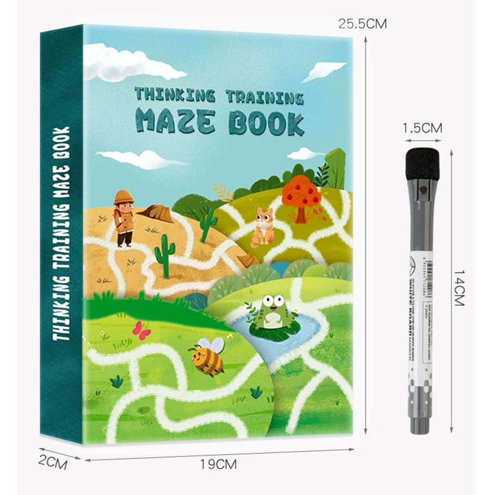 Training Maze Book Concentration Training Children Montessori Toys Gifts For Kid China Mainland