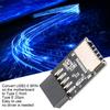 Fast Transfer USB2.0 to Type E Adapter Internal Header Black Front Type E Adapter Motherboard USB2.0 Adapter PCs Front Panel