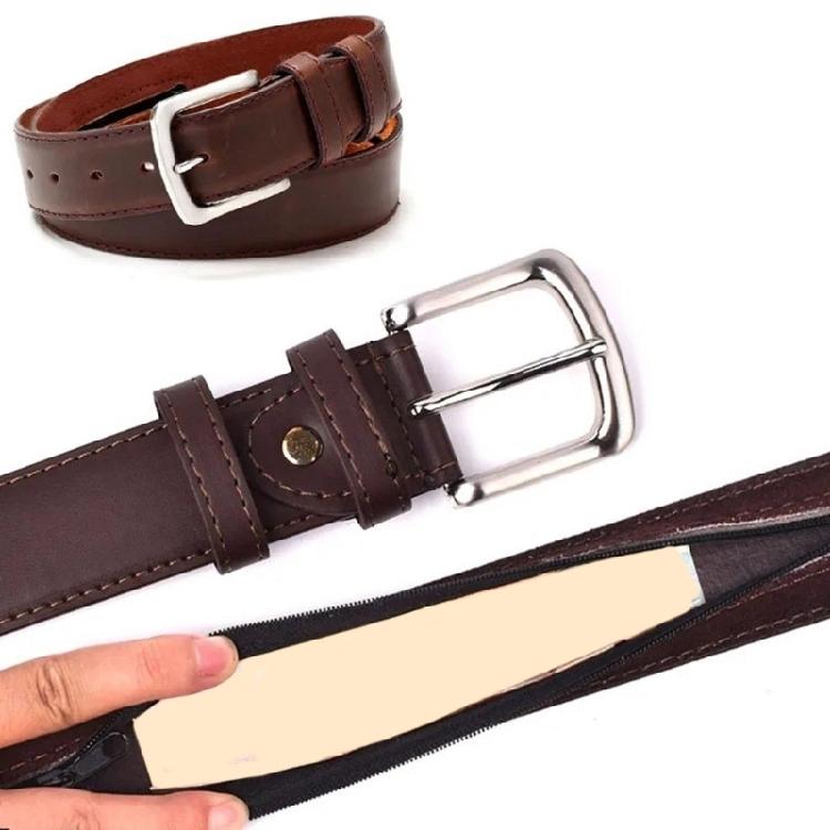 Portable PU Leather Belt Money Protect Belt with Secret Versatile PU Leather Belt for Daily Use