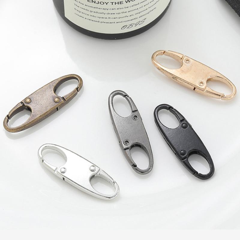 2Pcs Zipper Clip Theft Deterrent Double Opening Zippers Pull Replacement Detachable Zipper Connectors Zipper Lock Carabiner Clip