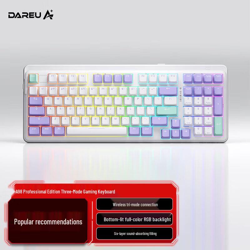 

DAREU A98 Pro Tri-mode Gasket Custom Mechanical Keyboard