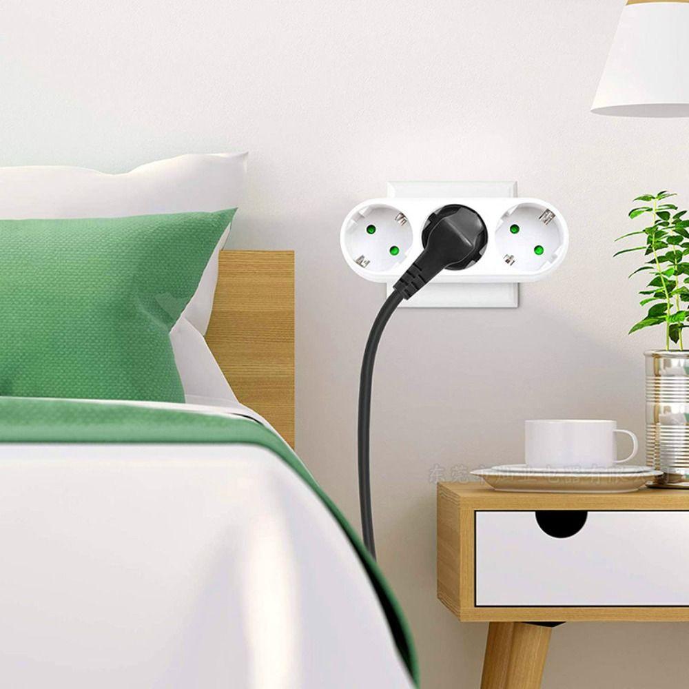Safety Door Adapter Converter 16 A 250 V AC EU Power Plug Outlet Conversion Socket  Travel Use