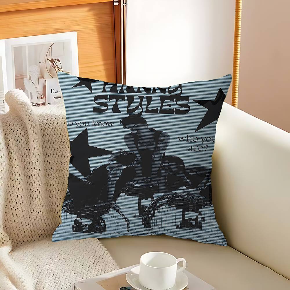 Singer H-Harrys S-Styles Cushion Cover Pillow Cover Decor Pillowcase Printed Cushion Case For Couch
