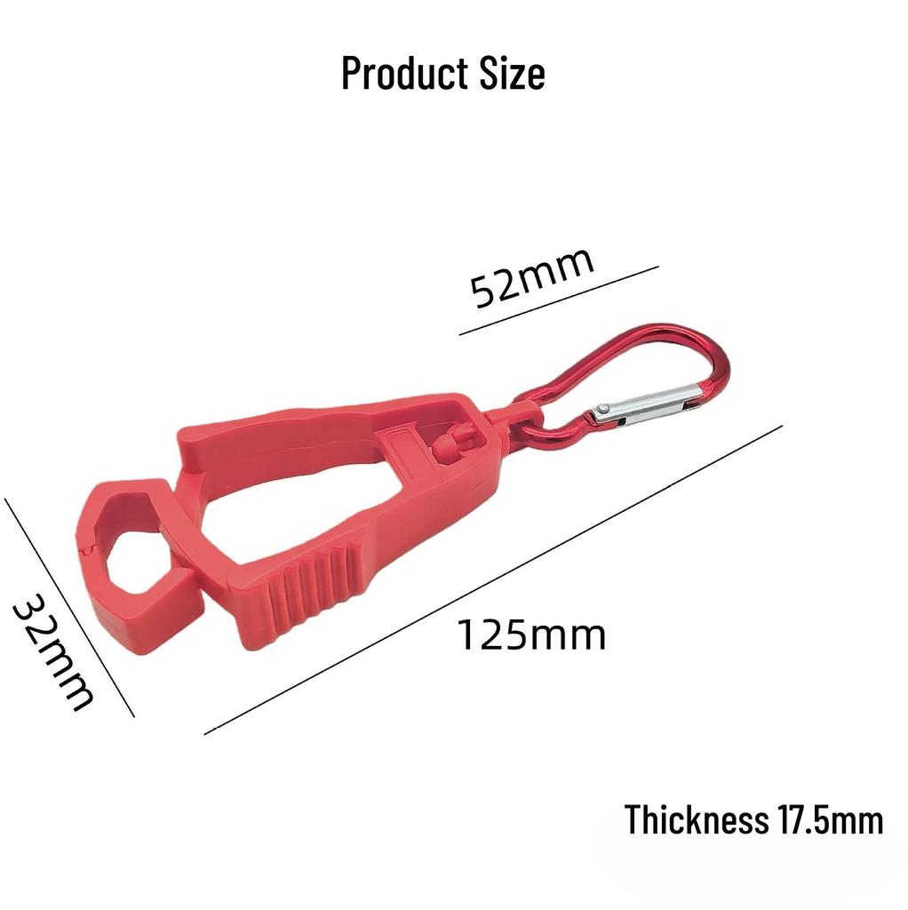 Multi-Functional Outdoor Carabiner Clip with Anti-Loss Buckle for Gloves & Hats