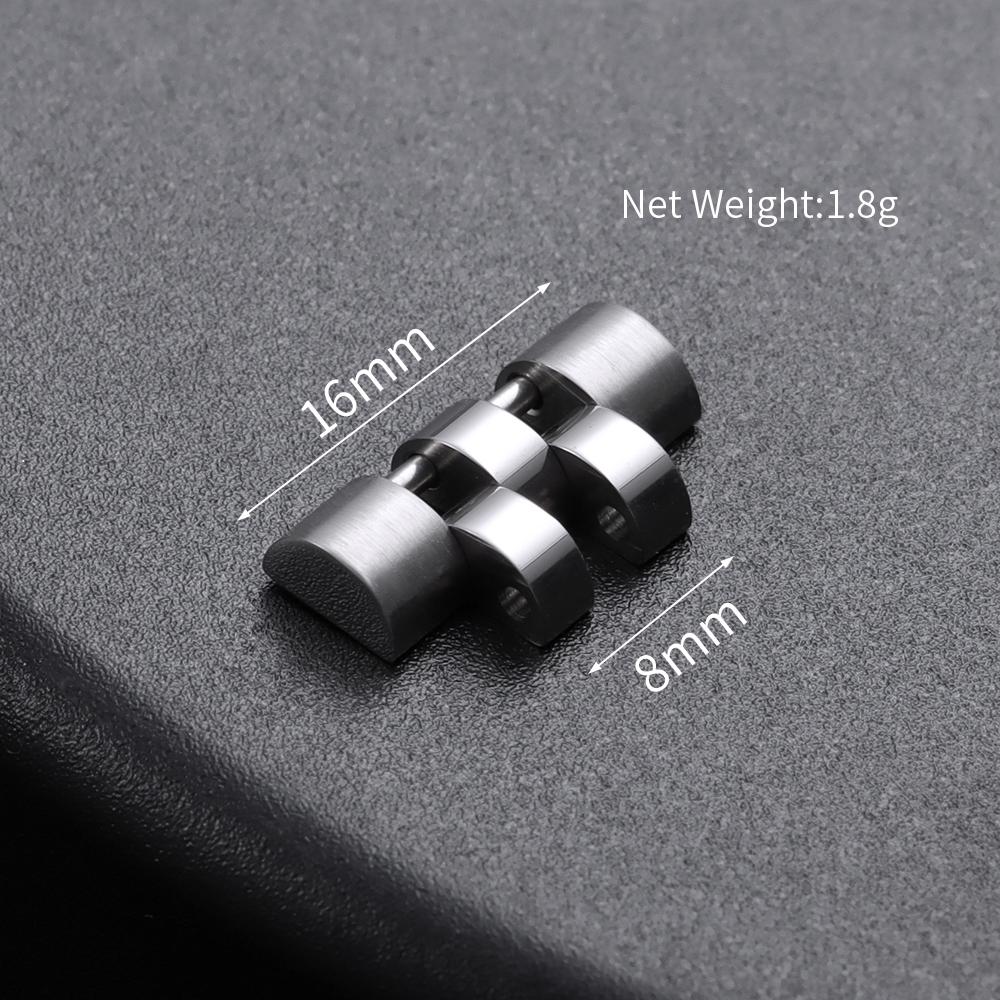 Steel Extension Link for Rolex Metal Band Extension for Oyster for Jubilee Watch Strap 16*8mm/16*9mm Watchband Parts Accessories