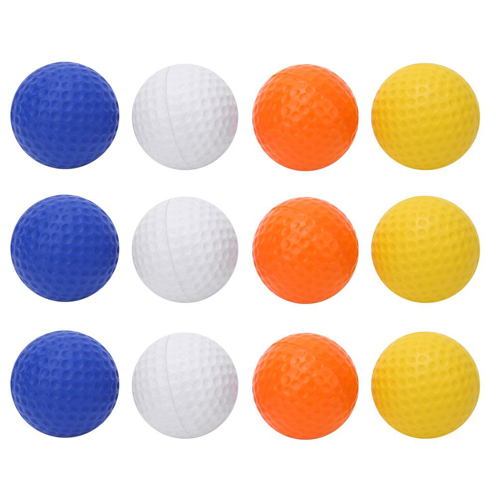 12 Stück PU Kinder Kinder Golfbälle Bunt Elastisch Golfbälle Set Training Übungszubehör