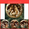 Acrylic Three Dimensional Vintage Christmas Jesus Nativity Car Hanging Ornament
