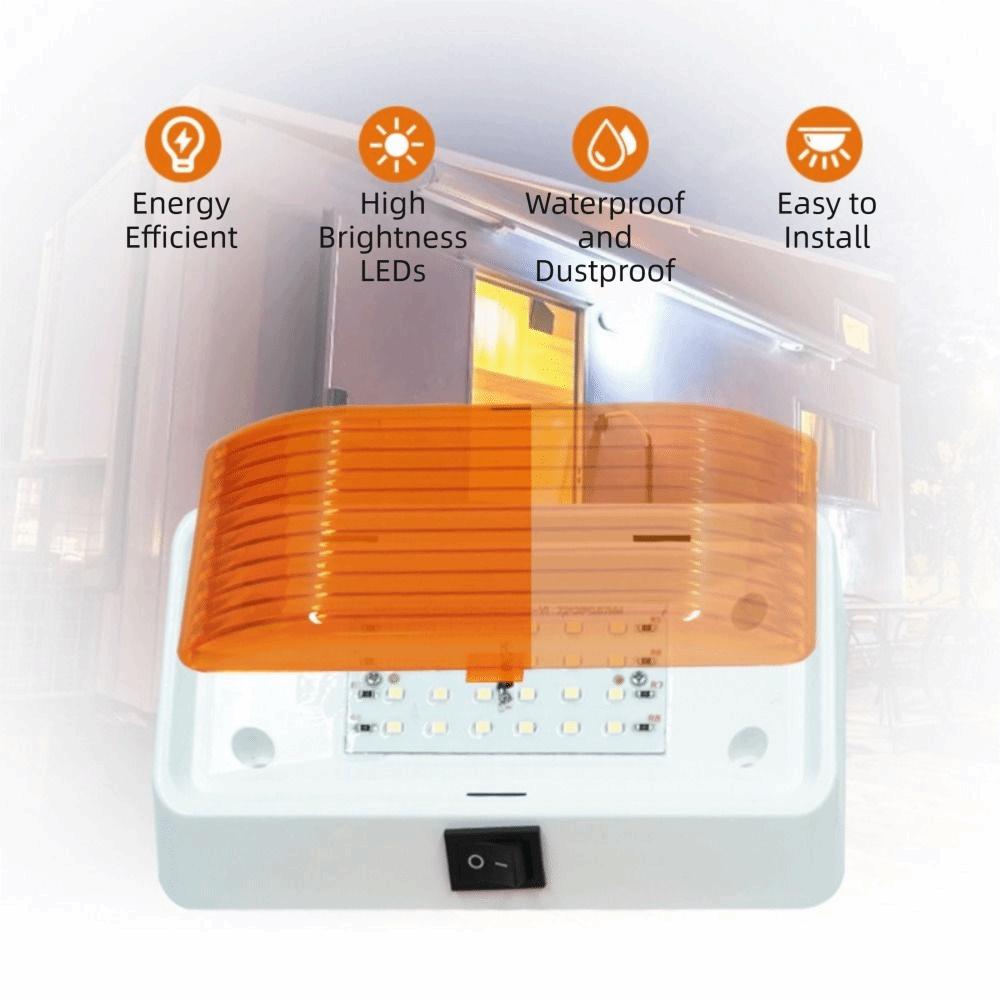 Color Temperature LED Porch Light Waterproof Design Camper Van Light Trailer Light Trailer Wall