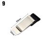 Office Supplies Portable Metal Brass Pen Folder Handmade Leather Stainless Steel Clips Notebook Holder