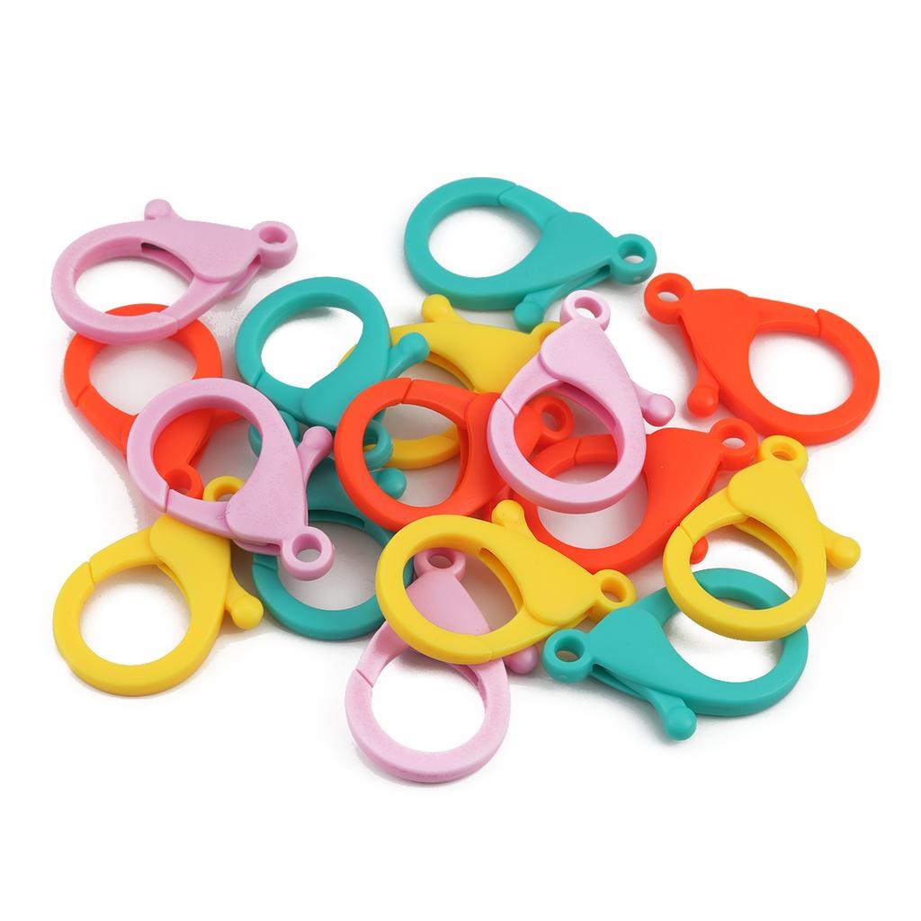 20pcs Mix Color Lobster Clasps Key Chain AKeychain for DIY Jewelry Making For Beginner Accessories DIY Findings