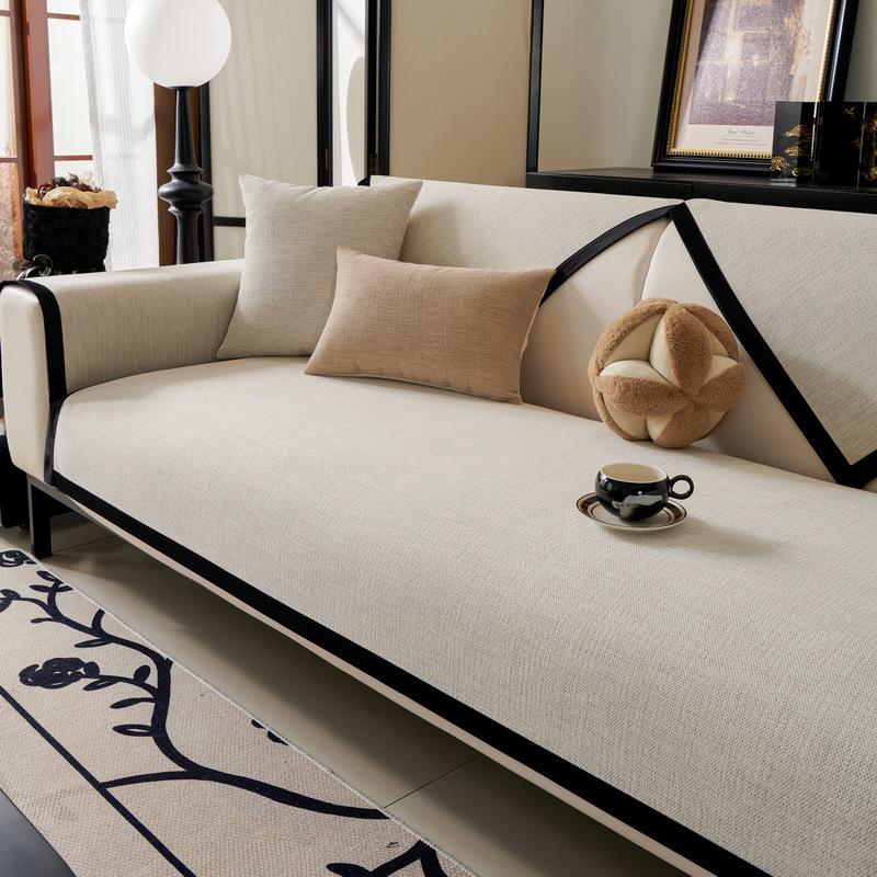 

Средневековая японская подушка для дивана Новый универсальный нескользящий кожаный чехол для дивана на четыре сезона, Улучшенный чехол для подушки сиденья 70*70cm