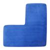 L-Shaped Bath Mat Non-Slip Flannel Memory Foam Corner Bathroom Floor Sofa Mat Absorbent Soft Rug for Shower Toilet Home Decor