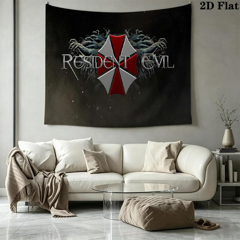 Umbrella Corporation Wall Tapestry Aesthetic Wall Hanging Printed Fabric Blanket Decorative Tapestries for Bedroom Living Room Home Decor