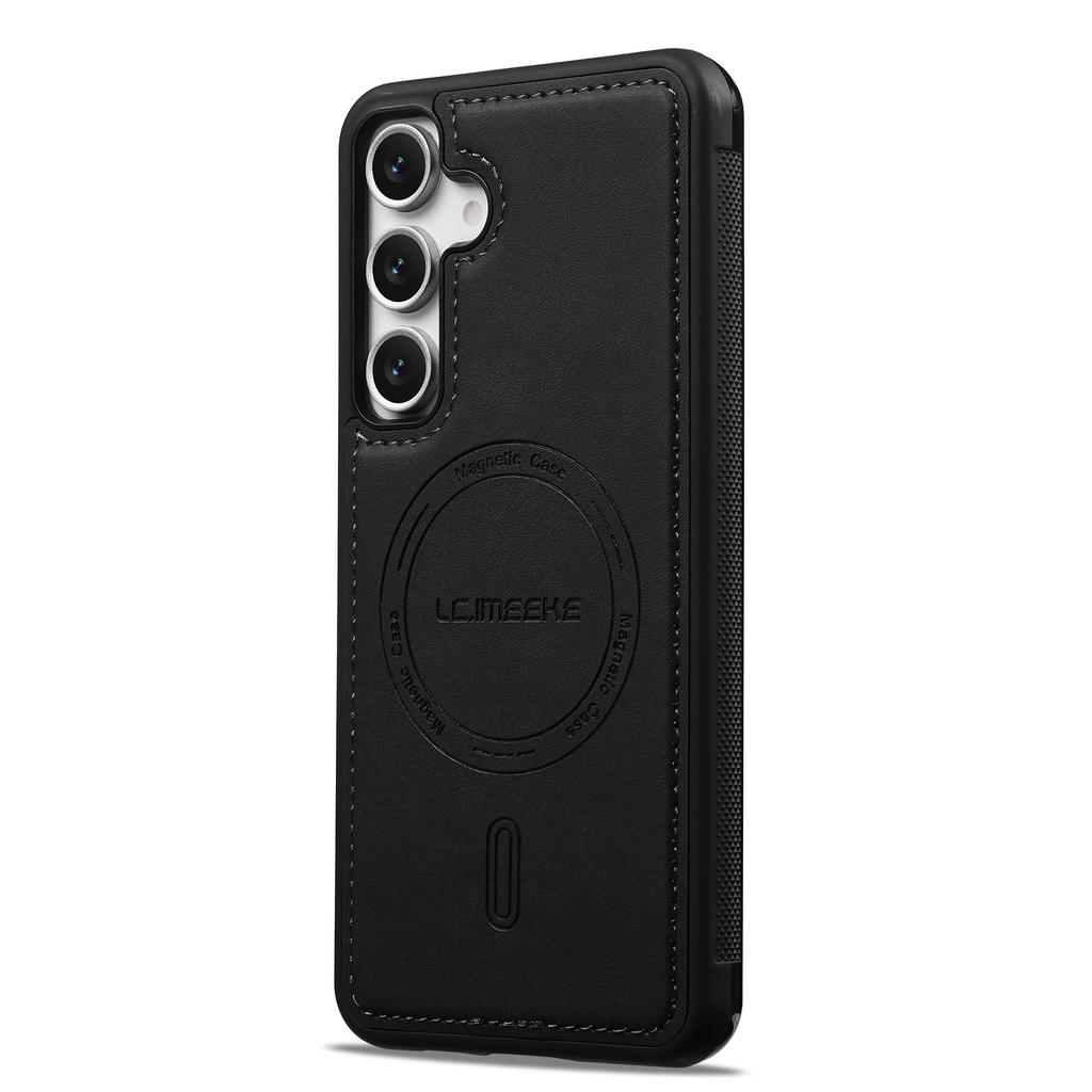 LC.IMEEKE L6 For Samsung Galaxy A35 5G Case PU Leather Coated PC TPU Phone Cover Magnetic Case
