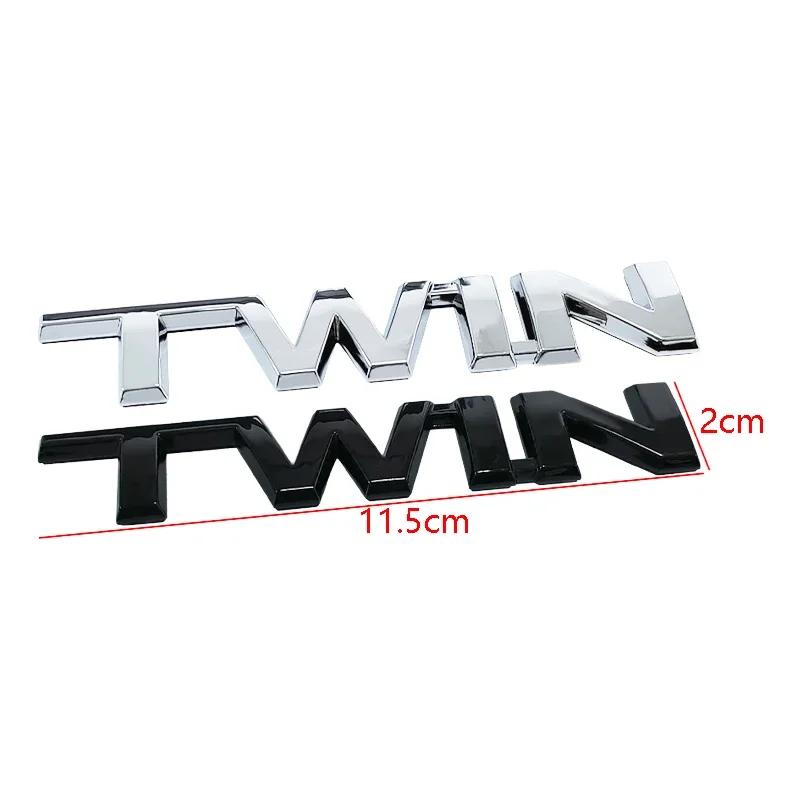 ABS Car Side Emblem Sticker Trunk Badge for Toyota TWIN TURBO Letter Hiace CHR Auris Rav4 Yaris Avensis Camry Harrier