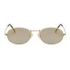 RMM new retro oval sunglasses ladies bright color street shoot cute sexy retro oval sunglasses gold black