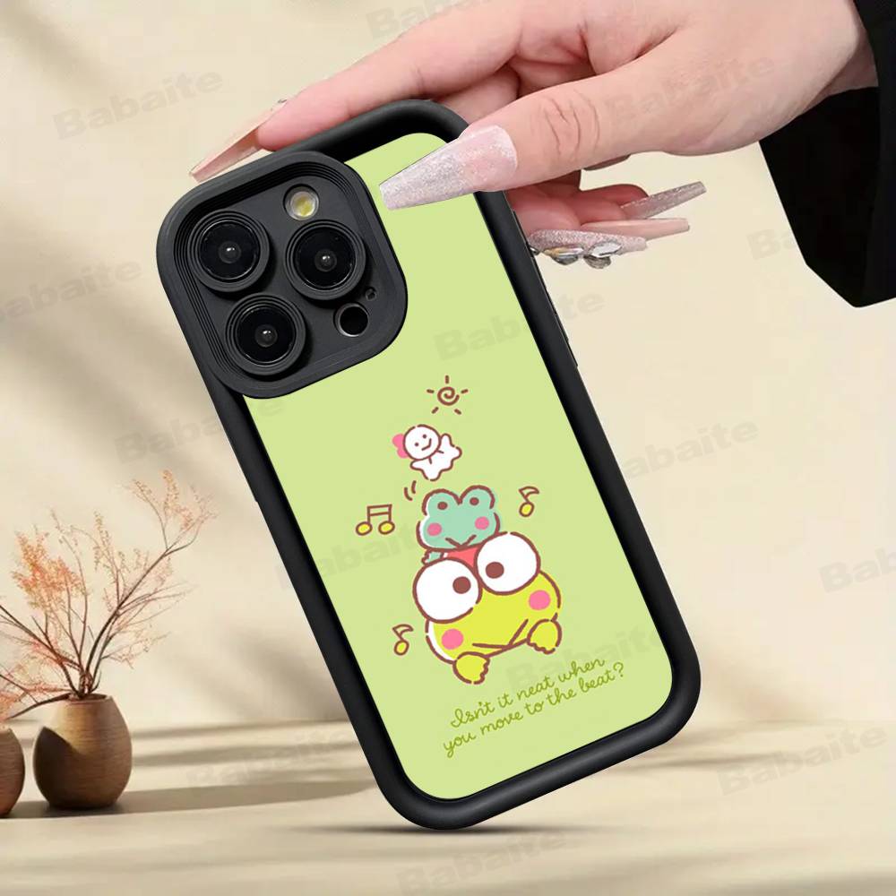 Cute Cartoon K-Keroppis Phone Case For IPhone 11 12 13 16 15 17 14 Pro Max Soft Funda Silicone Cover