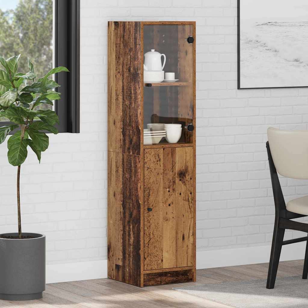 Highboard Reclaimed Wood 35 X 37 X 142 Cm Engineered Wood