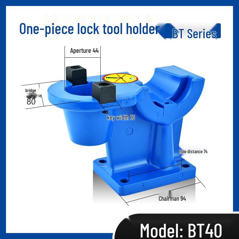 Locking Tool Holder for BT30/BT40/BT50 - Aluminum One-Piece Dual-Use Vertical/Horizontal CNC Disassembly