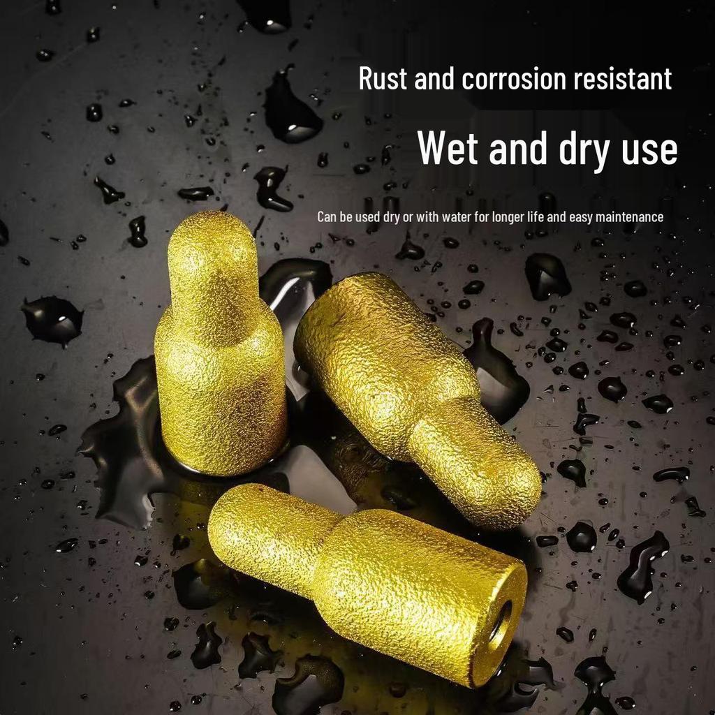 Enhanced Rear Arc Tile Polishing Stick - Angle Grinder Cylindrical Grinding Head