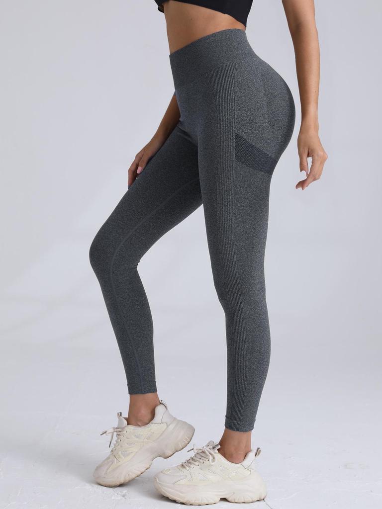 Women's High Waist Tummy Control Hip-Lift Yoga Leggings for Fitness, Running, and Training