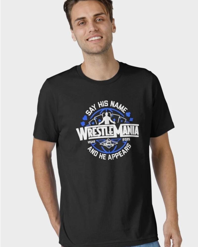 WWE Joe Hendry Wrestlemania Black T-Shirt