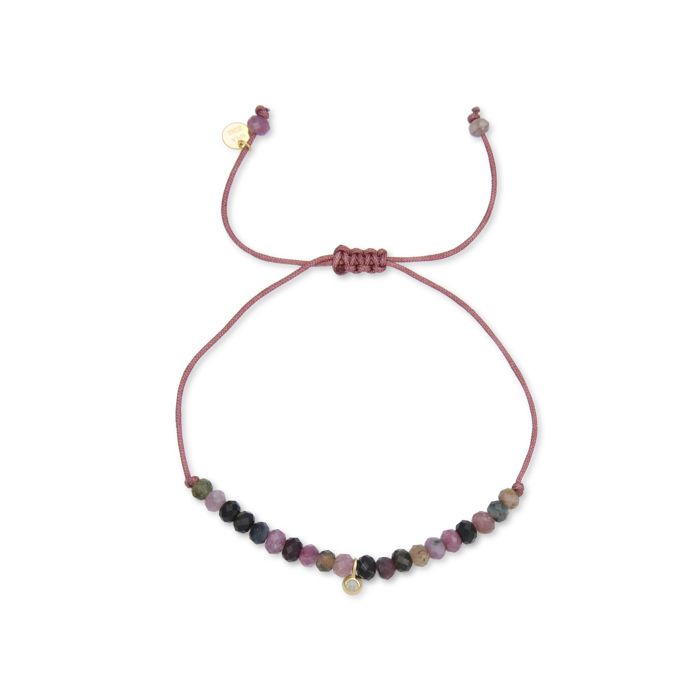 Bracelet - Luxenter - Kasai - Argent 925 - finition or jaune 18K - Cristal multicolore