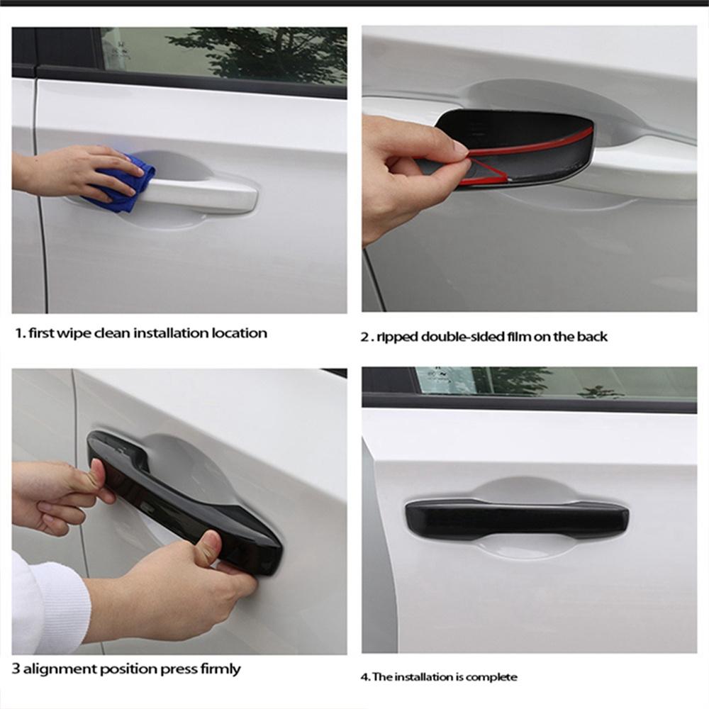 New Gloss Black Door Handle Cover Trim For Honda Civic 11th Gen 2022 2023