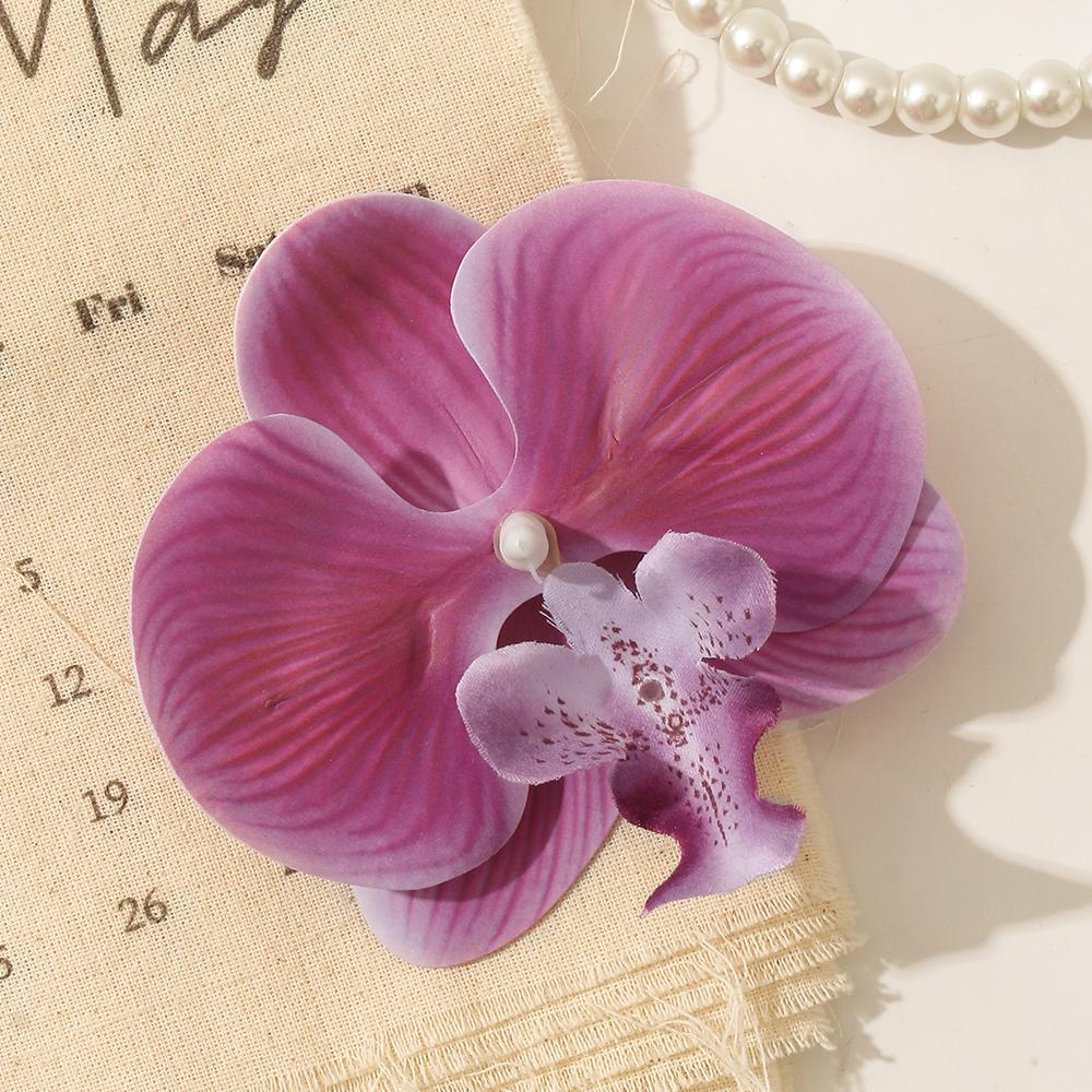 

11Color Artificial Latex Phalaenopsis Butterfly Orchid Flowers Head DIY Wedding Garden Decorative Shooting Props Accessories 10pcs