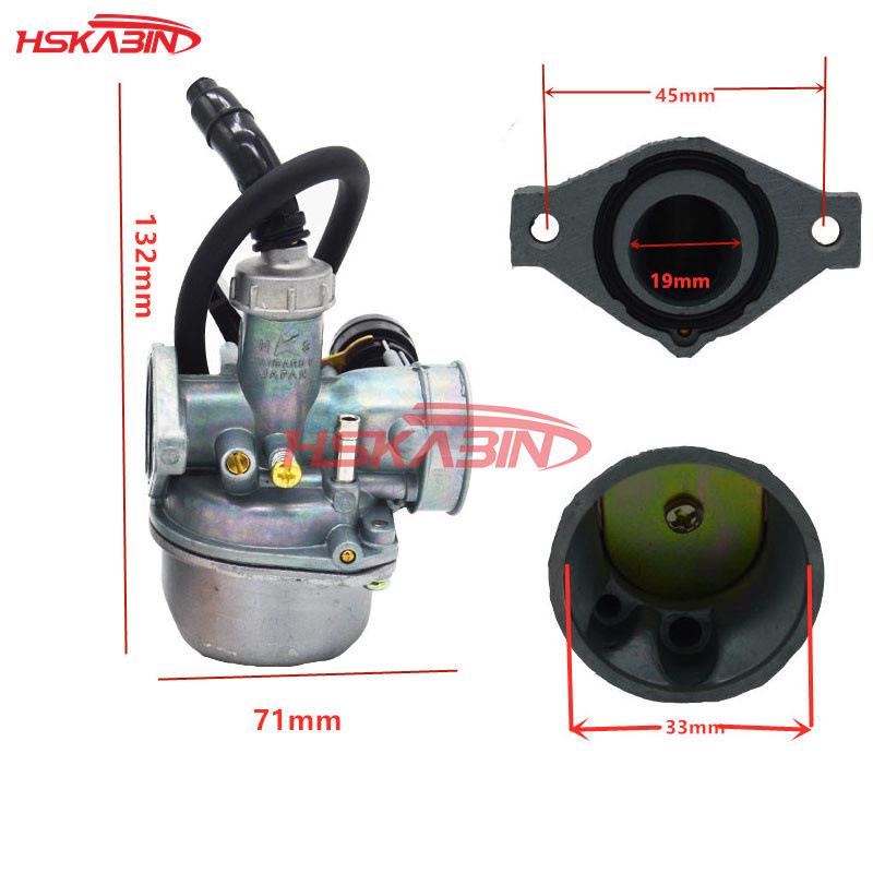 Off-Road Motorcycle ATV Beach Buggy 70CC/90CC/110CC PZ19 Carburetor with Air Filter
