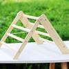 Percha Triangular de Madera para Gallinas Diseño Plegable Barra para Dormir Extraíble Hábitat Esencial para Aves de Corral