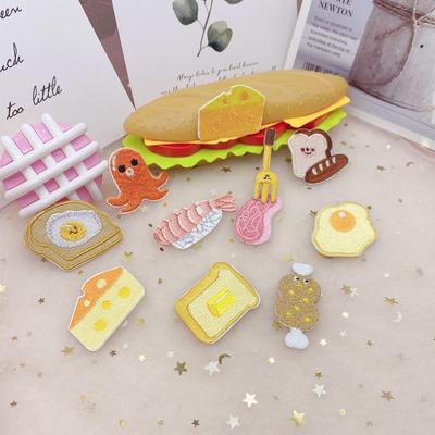 Creative Sushi Embroidery Patch Phone Case & Clothing Decor - Self-Adhesive