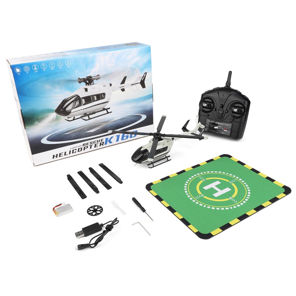4CH RC Helicopter with Altitude Hold, Brushless Motor, One Key Takeoff and Landing, 2.4GHz Remote Control Toy Aircraft