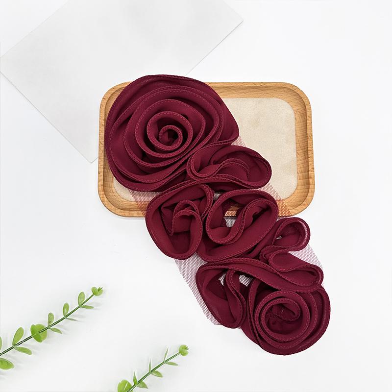 1PC 3D Floral Decoration DIY Chest Flower Sewing Applique for Wedding Dress Accessories