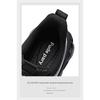 Daddy Schuhe Sommer Schwarz Weiches Leder Weiche Sohle Luftgepolsterte Reiseschuhe Sommer All Match Atmungsaktive Freizeit Sport Herrenschuhe