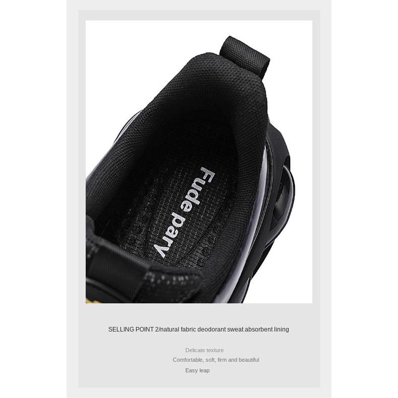 Daddy Schuhe Sommer Schwarz Weiches Leder Weiche Sohle Luftgepolsterte Reiseschuhe Sommer All Match Atmungsaktive Freizeit Sport Herrenschuhe