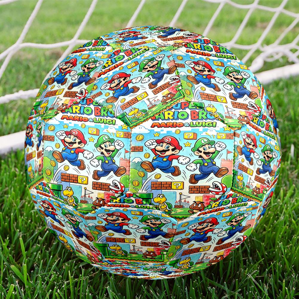 Mario Theme Size 5 Soccer Ball, Suitable for Both Indoor and Outdoor Matches, a Gift Suitable for Everyone.