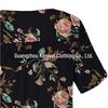 Women Casual Floral Print Short Sleeve Henry Shirt Summer 2025