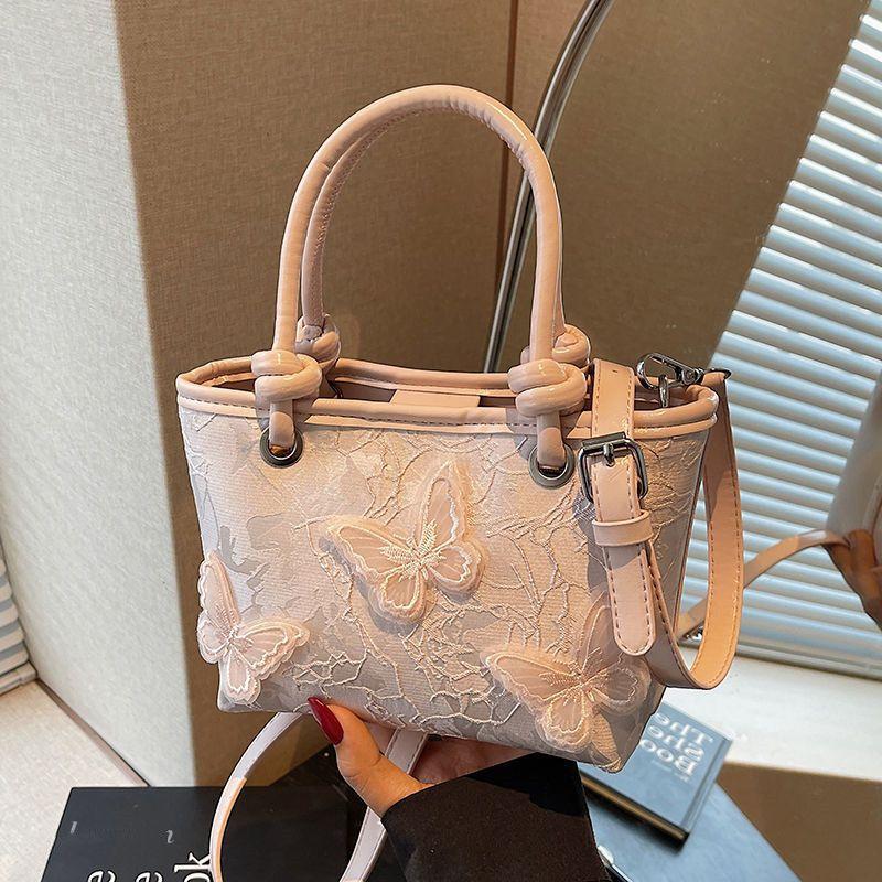 New Chinese Style Embroidered Bag, All-match Messenger Bag, Fashion Portable Bucket Bag