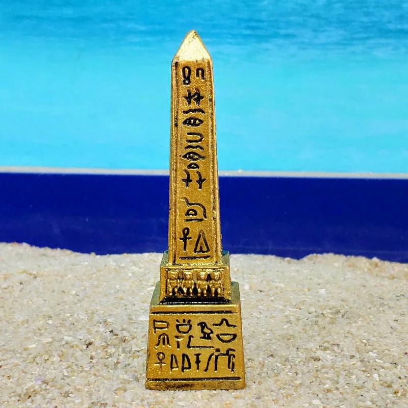 2,7 × 2,7 × 10 cm Obelisk Inschrift Stein Ägyptischer Turm Antikes Denkmal Psychologische Tisch Sand Set Wohnzimmer Dekoration