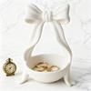 Bow Jewelry Tray Decorative Bow Knot Key Dish Tray Resin Jewelry Dish Tray Rings Earrings Holder Trinket Dish Gift for Mom Friend Wife Sister