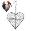 Heart Shape Heart Hanging Planter With Hook Metal Construction Plant Flower Pots Hanging Storage Basket