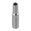 1/1 Inch Drive Deep Socket Adapter 1mm-11mm Chrome Vanadium Steel Hex Socket Wrench Head For Ratchet Driver Silver 11mm Length