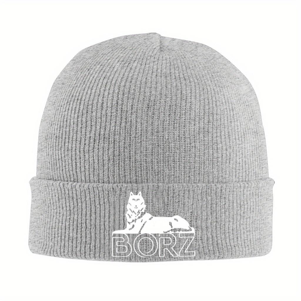 CHECHEN BORZ White Bonnet Hats Beanie Hats Custom Knitting Hat Autumn Winter Vintage Men Women Hippie Elastic Caps