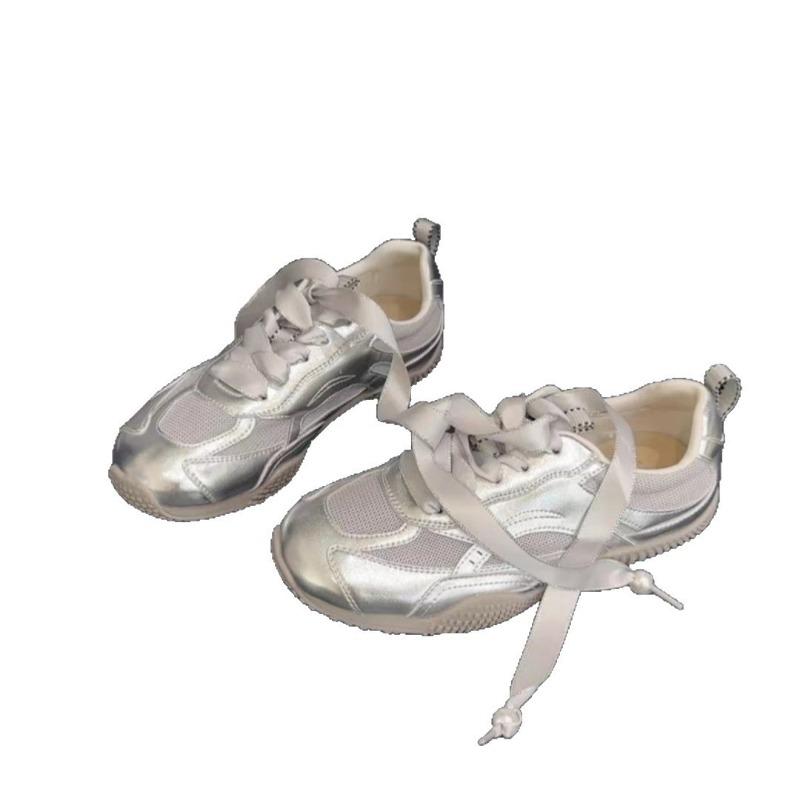 Women's New Retro Breathable Sports and Leisure Shoes Summer Women's Versatile Flat-soled White Shoes