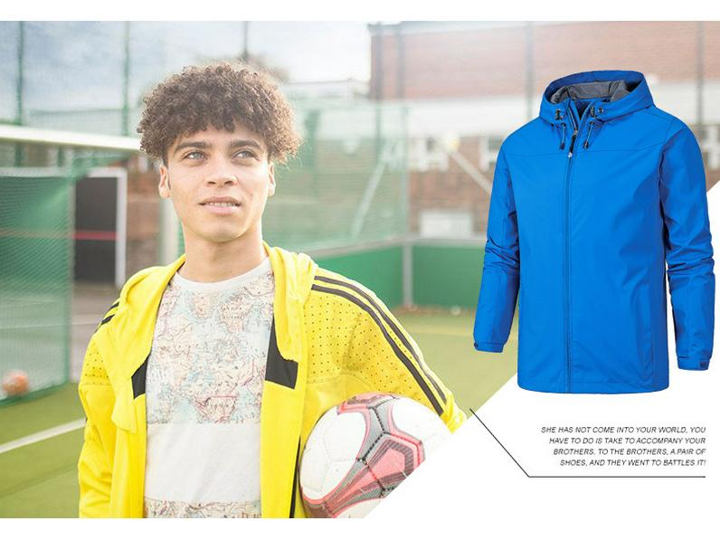 Men's Lightweight Waterproof Windbreaker Jacket - Perfect for Spring/Autumn, Fishing, Hiking, and Outdoor Activities