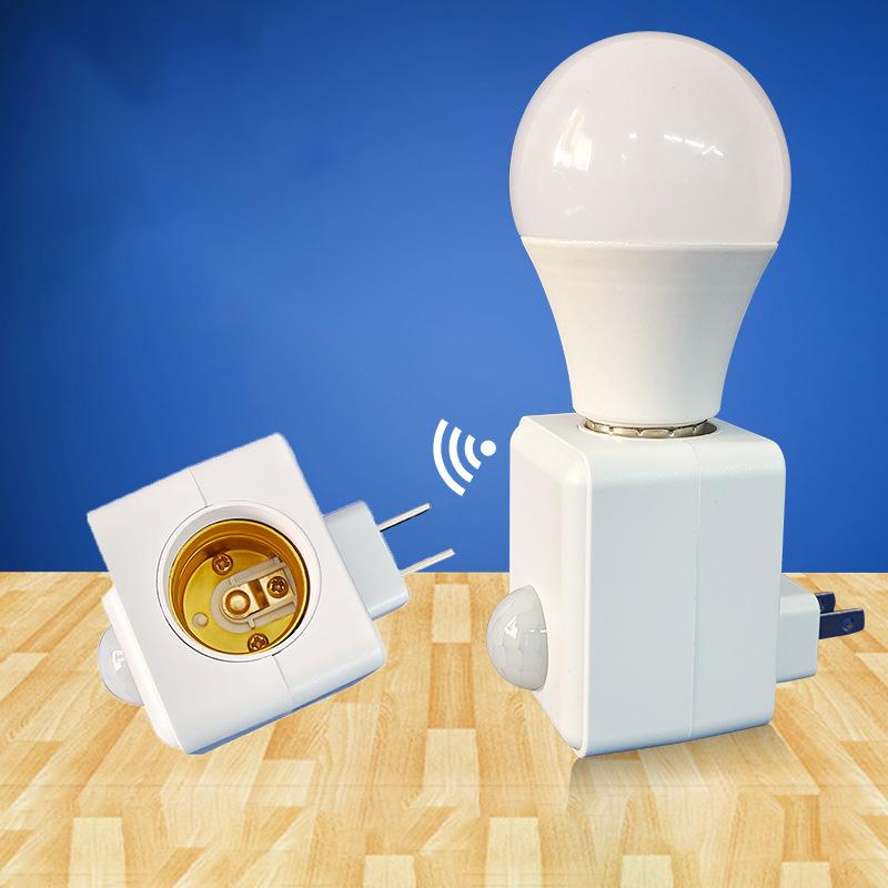 1Pc Us Eu Uk E27 Remote Control Lamp Head Socket Lamp Base Wireless Smart Remote Control Lamp Holder Cap Intelligent Switch